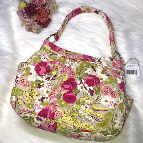 Vera Bradley Handbags - Vera Bradley Reversible Tote Make Me Blush NWT